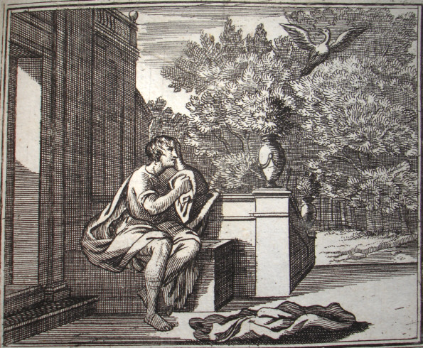  Eumelique domum lugentis (videt). 